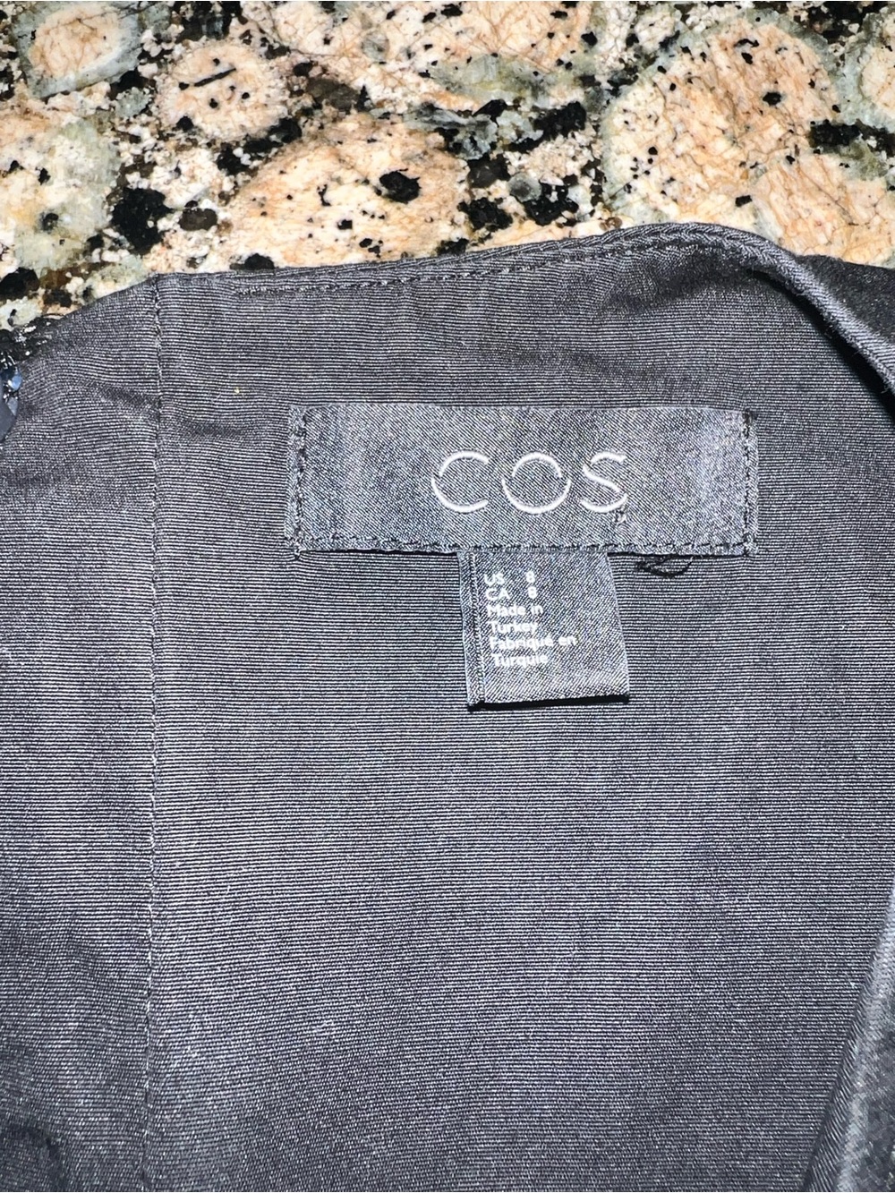 COS Black Ruffle Sleeve Shift Top - Picture 3 of 6
